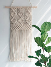 Load image into Gallery viewer, Macrame Wall Hanging Woven Tapestry Wall Decor Beige For Bedroom