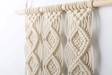 Load image into Gallery viewer, Macrame Wall Hanging Woven Tapestry Wall Decor Beige Material
