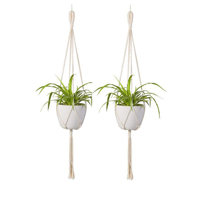 Macrame Wall Plant Hanger Hanging Planter Wall Art 2 Pcs