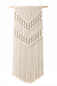 Macrame Woven Wall Hanging Boho Chic Art Decor Beige