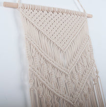 Load image into Gallery viewer, Macrame Woven Wall Hanging Geometric Art Decor Beige Details
