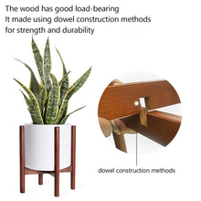 Load image into Gallery viewer, Mid Century Modern Plant Stand Retro Home Decor Details