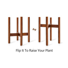 Load image into Gallery viewer, Mid Century Modern Plant Stand Retro Home Decor Ways to Use