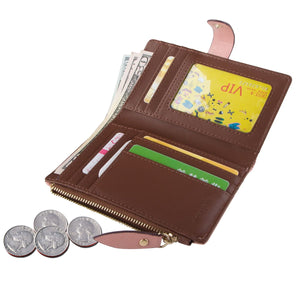 Womens Wallet Candy Color Bifold Mini Vintage Card Holder