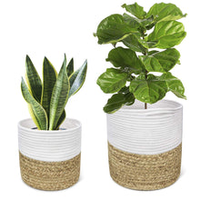 Load image into Gallery viewer, 2 Pcs Plant Basket Indoor Hyacinth Planter Home Decor