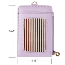 Load image into Gallery viewer, Womens Cute Candy Color Bifold ID Badge Holder with Lanyard Wallet