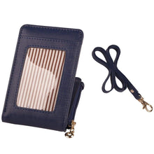 Load image into Gallery viewer, Womens Cute Candy Color Bifold ID Badge Holder with Lanyard Wallet