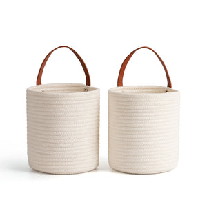 Small Jute Rope Hanging Basket 2 Pack