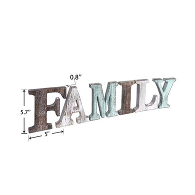 Separate Family Wall Sign Changeable Letters Cut Word Signs Rustic Farmhouse Decor product siz