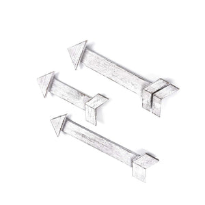 Set of  3 Wooden Signs for Bedroom Modern Arrow Laundry Sign Wall Hanging Decor white farmhouse decor