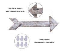 Load image into Gallery viewer, Set of  3 Wooden Signs for Bedroom Modern Arrow Laundry Sign Wall Hanging Decor how to hang it up