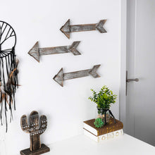 Load image into Gallery viewer, Set of  3 Wooden Signs for Bedroom Modern Arrow Laundry Sign Wall Hanging Decor living room decorations