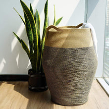 Load image into Gallery viewer, Tall Laundry Hamper Woven Jute Rope Basket For Bedroom
