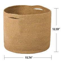 Load image into Gallery viewer, Large Jute Basket for Indoor Planter Baby Nursery Bin