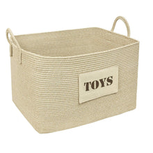Load image into Gallery viewer, Toy Basket Cotton Woven Rope Basket for Playroom