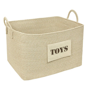 Toy Basket Cotton Woven Rope Basket for Playroom