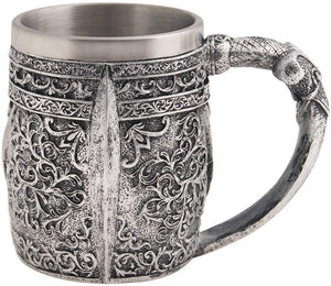 Viking Stainless Steel Skull Coffee Mug