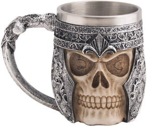 Viking Stainless Steel Skull Coffee Mug