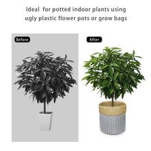 Load image into Gallery viewer, Plant Basket Indoor Planter Up to 12 Inch Flower Pot Grey Home Decor