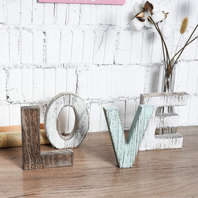 Wood Love Signs for Home Table Bedroom Floating Shelves Decor Wall Hangings timeyard