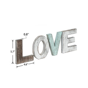 Wood Love Signs for Home Table Bedroom Floating Shelves Decor Wall Hangings product size