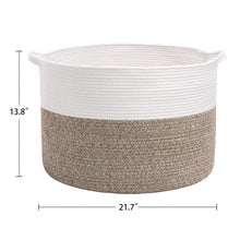 Load image into Gallery viewer, Woven Baby Laundry Basket for Blankets