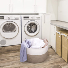 Load image into Gallery viewer, Woven Baby Laundry Basket for Blankets