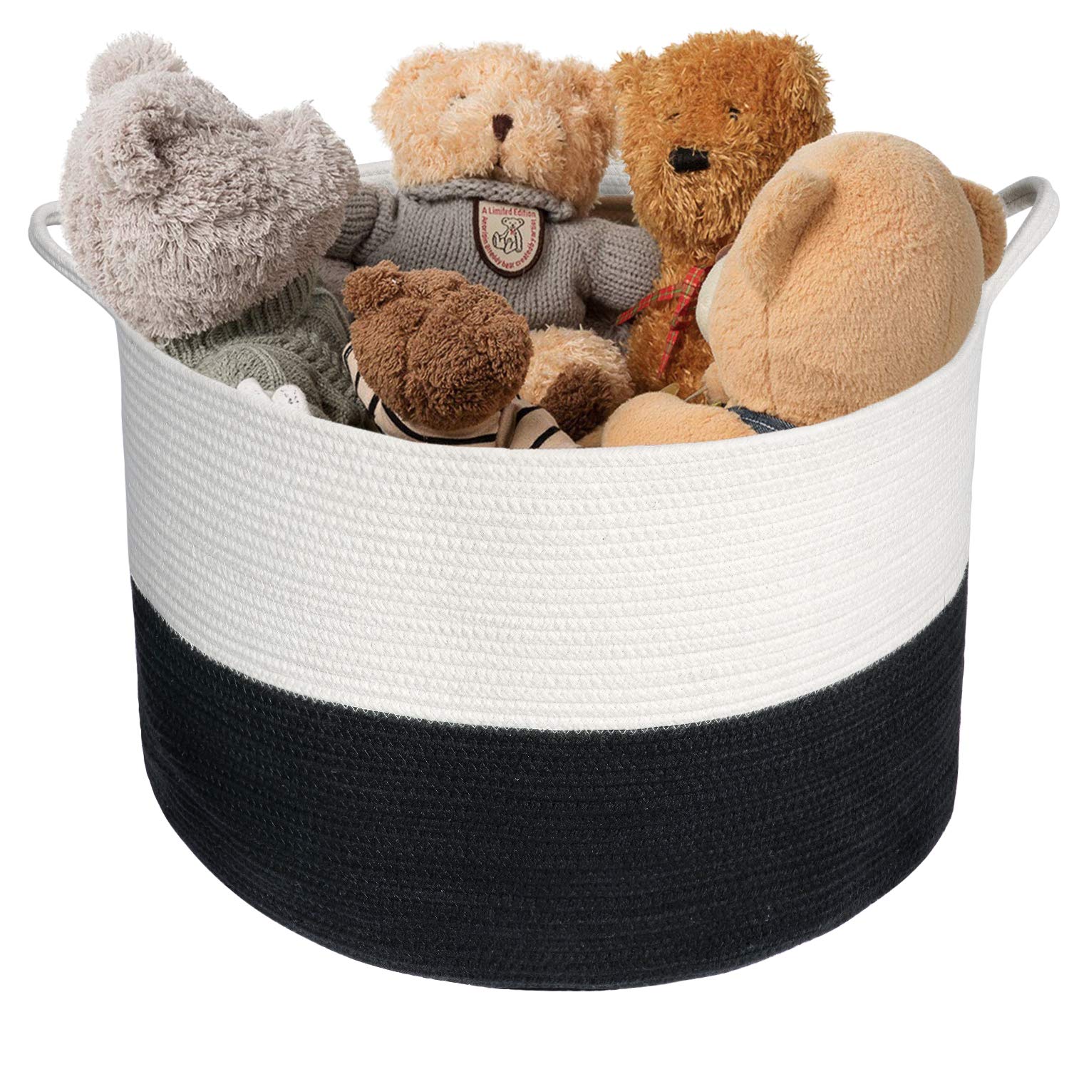 XXXL Cotton Rope Woven Basket Throw Blanket Storage Bins with