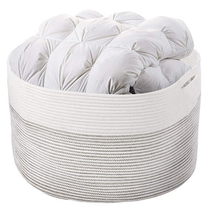 3XL Baby Hamper Baskets Corner Laundry Basket for Pillow Blanket Storage Bin 23.6"D x 14.2"H
