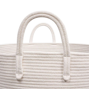 XXXL Gray Bathroom Storage Baskets Woven Rope Basket with Handles Clothes Hamper strong handles
