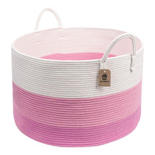 Load image into Gallery viewer, Timeyard XXXL Pin Storage Boxes Woven Rope Basket for Plush Stuffed Animals Baby Nursery