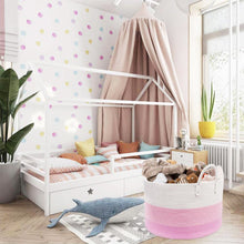 Load image into Gallery viewer, Timeyard XXXL Pin Storage Boxes Woven Rope Basket for Plush Stuffed Animals Baby Nursery for living room