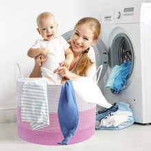 Load image into Gallery viewer, XXXL Pin Storage Boxes Woven Rope Basket for Plush Stuffed Animals Baby Nursery