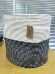 Thegoodpick Small Round Rope Toy Basket