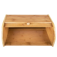 Load image into Gallery viewer, Countertop Bamboo Bread Box 15.8&quot;x 10.8&quot;x 6.8&quot;