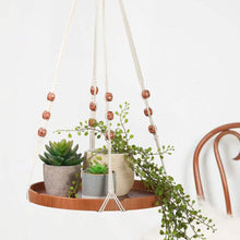 Load image into Gallery viewer, Boho Decorative Flower Pot Holder Macrame Plant Shelf with One Hook