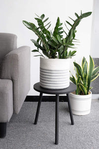 Small Round Side Table Indoor Tall Plant Stand
